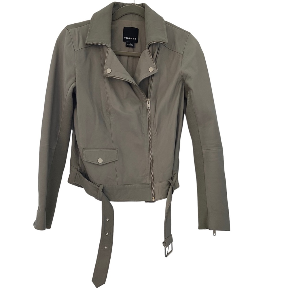 [SOLD] Trouvé Grey Leather Jacket
